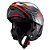 Capacete Texx Escam Kratos Nomade Pret Verm Cinz Bril 56 - Imagem 8
