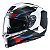 Capacete Hjc Rpha 70 Kosis Preto Branco Azul E Vermelho 55 - Imagem 1