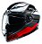 Capacete Hjpc F70 Tino Reto Branco E Vermelho 56 - Imagem 1