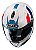 Capacete Hjc I90 Syrex Branco, Azul E Vermelho 59 - Imagem 1