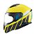 Capacete Texx Escam Kratos Cyber Azu Verd Fosc 56 - Imagem 1