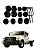 KIT COXIM DE CABINE 12 PEÇAS F250/F350QF4000 DE 1998 A 2006 CABINE SIMPLES - Imagem 1