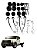 KIT COXIM DE CABINE 12 PEÇAS F250/F350QF4000 DE 1998 A 2006 CABINE SIMPLES - Imagem 2