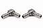 KIT C/ 02 Unidades Swivel Aço Inox Conexão em L giratória 1/4" - Imagem 1