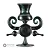 MEIO BASTÃO - Heavy Blue Leprechaun - Trautman Glass Art- COE33 - Imagem 1