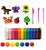 Massinha de Modelar Super Clay 24 Cores Kit Completo Infantil Criativo - Imagem 3