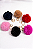 Chaveiro Pompom Pelúcia Colorido com Argola Dourada - Imagem 5