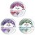 Kit Escritório BRW 90 Peças Clips Alfinetes Binder Lilás Turquesa - Imagem 1