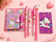 Kit Hello Kitty Papelaria Completa com Canetas e Caderno Fofo - Imagem 6
