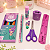 Kit Escolar Sereia 8 Peças Infantil Completo Leo&Leo - Imagem 2