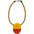 Colar Cordão Acetinado Pingente de Resina - Imagem 1
