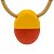 Colar Cordão Acetinado Pingente de Resina - Imagem 3