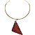 Colar Aro Banhado a Ouro Com Pingente em Cobre - Imagem 1