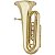 Tuba 3/4 de C/ 3 pistos Schieffer em Si Bemol Laqueada e case super luxo - JBBB-335L - Imagem 4