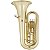 Tuba 3/4 de C/ 3 pistos Schieffer em Si Bemol Laqueada e case super luxo - JBBB-335L - Imagem 3