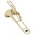 Trombone de pistos Schieffer com afinacao em Bb (Si bemol) corpo laqueado e estojo super luxo - SCHTB-002 - Imagem 3