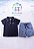 Conjunto Polo Azul e Bermuda Infantil Mundi Tam 1 - Imagem 1