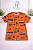 Camiseta Infantil Menino Laranja Kyly Estampada Tamanho 4. - Imagem 1