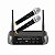 Microfone S/Fio Lexsen LM258U UHF 2 Canais Frequência Fixa - Imagem 1