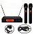 Sistema de Microfone Sem Fio de Mão VHF Duplo Kadosh K-302M - Imagem 1