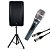 Kit Caixa de Som Ativa K-AUDIO TP12A +Suporte + Microfone Kadosh K98 +Cabo de 5 mts - Imagem 1