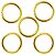 Mini Argola 6mm 24gr. - Ouro - Imagem 1