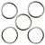 Mini Argola 6mm 24gr. -  Prata - Imagem 1