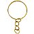 Argola para Chaveiro 50 unidades - Ouro - Imagem 1