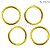 Mini Argola 8mm 24gr. - Ouro - Imagem 1