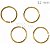 Mini Argola 12mm 24gr. - Ouro - Imagem 1