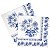 Guardanapo de Papel Decoupage 20 unid. Blue Onion 13306200 - Imagem 1
