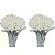 Pistilo Arame - 200 unid. - Branco c/ Glitter -  Ref. 40 - Imagem 1
