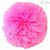 Pom Pom Solto 8cm - 4 unid. - Rosa Neon - Imagem 1