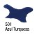 Tinta Aquarela Silk 60 ML 501 Azul Turquesa - Imagem 1