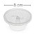 Forma Pudim Pequeno Forneável com Tampa 120ml 10 unid. - Imagem 1