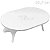 Mesinha Suporte de Plástico para Doces - Ref.6141 Branco - Imagem 1