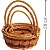 Cestas de Rattan Redonda - 3 unidades - Modelos Diversos - Imagem 1