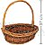 Cesta Oval de Fibra Rattan  Ref. 1505-3 - kit com 3 unidades - Imagem 2