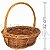 Cesta Oval de Fibra Rattan  Ref. 1505-3 - kit com 3 unidades - Imagem 3