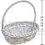 Cesta de Rattan Oval Branca Ref. W6-5 - kit com 3 unidades - Imagem 1