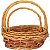 Cesta de Fibra Rattan Oval Ref. 13-53  - kit com 3 unidades - Imagem 1