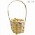 Mini Cesta de Bambu com Alça Ref.IX-001 - Modelo Redonda - Imagem 1