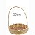 Cesta de Bambu e Palha Trançada Redonda 30cm - R$15,90 - Imagem 1