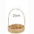 Cesta de Bambu e Palha Trançada Redonda 25cm - R$12,90 - Imagem 1