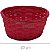Cesta de Bambu Redonda HL153213 - Vermelha - Imagem 1