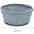 Cesta de Bambu Redonda HL153213 - Azul Bebê - Imagem 1
