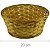Cesta de Bambu Redonda HL153213 - Amarela - Imagem 1