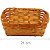 Cesta de Bambu Retangular Ref. 9328 - Laranja - Imagem 1