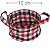 Cesta em Tecido Ref.QL81066-191 - Xadrez Azul/Bege/Vermelho - Imagem 1