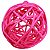 Bola de Rattan 6 unid. Cód. 1604-1 - Pink - Imagem 1